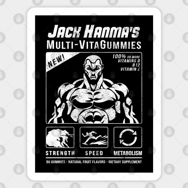 Jack Hanma's Multi-VitaGummies Sticker by CCDesign